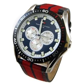 Tommy Hilfiger Men's Multi-Function Leather Strap Watch #1790600