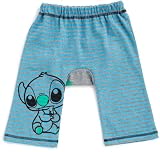 DISNEY・BABY ベビースティッチ 幼児 ストライプ・モンキーパンツ 75カラー 天竺 95502-95