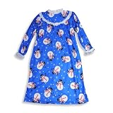 Bellepointe - Toddler Girls Long Sleeve Snowman Nightgown, Blue
