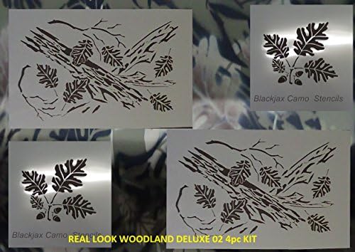 Blackjax Camo Woodland Deluxe 02 4pc Kit
