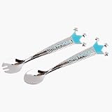 Elegant Baby Silver Plated Little Prince Fork & Spoon Set