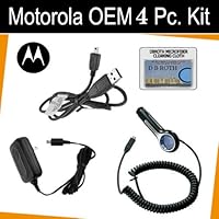 Original OEM Car + Travel Charger + Data Cable For Motorola Droid X Includes DBRoth Microfiber Cloth