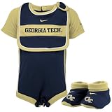 Nike Georgia Tech Yellow Jackets Navy Blue Infant Three Piece Gift Set