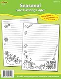 SEASONAL LINED WRITING PAPER