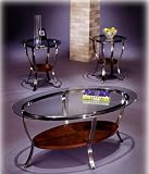 3 Piece "Rivard" Light Oak Table Set By Ashley Furniture