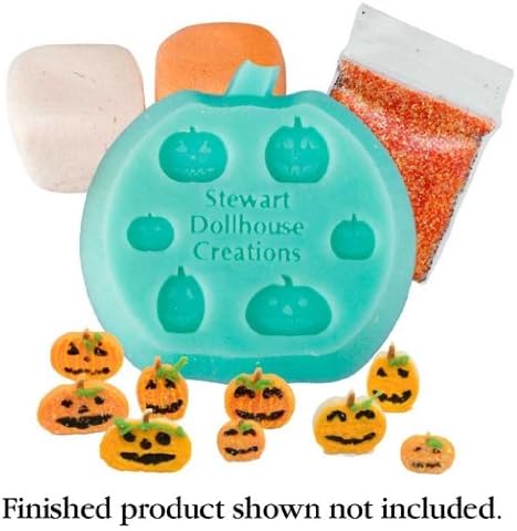 Dollhouse Miniature Jack-O'-Lantern Cookie Mold Kit by Stewart Dollhouse Creations
