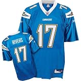 Philip Rivers #17 San Diego Chargers NFL 2007 Light Blue Adult Replica Jersey