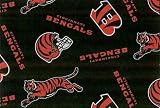 NFL Cincinnati Bengals Football Fleece Fabric Print By the Yard