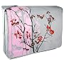 Pink Sparse Tranquility 15.4 inch Laptop Padded Compartment Shoulder Messenger Bag for K-Cliffs Lifestyle
