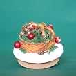 Holiday Basket Candle Topper by Annalee Holiday Basket Candle Topper by Annalee