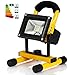 Flood Light,Goodee 10w Portable Cordless LED Rechargeable Work Light,100W Halogen Bulb Equivalent, 900lm, 5600mAh Battery,adapter and Car Charger Included,Ip65 Waterproof Outdoor Flood Lights
