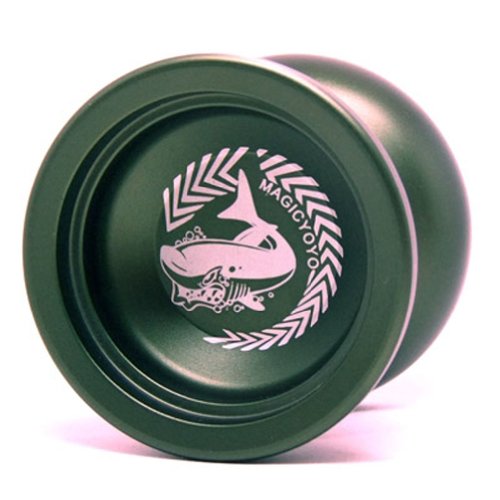 Magic Yo-Yo N12 Super Professional YoYo + String + Free Bag +Free Glove (Dark Green)