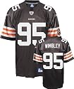 Kamerion Wimbley Jersey: Reebok Brown Replica #95 Cleveland Browns Jersey