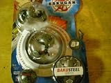 Bakugan Bakusteel Starter Pack (Black Silver Frost Verias, Black Silver Frost Spindle, Black Silver Frost Mystery Ball)