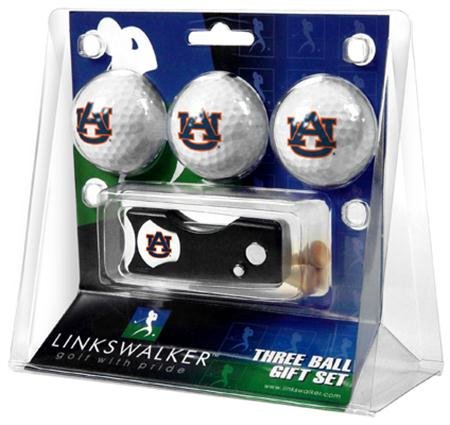 Auburn University Tigers Au Ncaa Spring Action 3 Golf Ball Gift Packs
