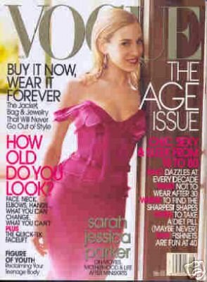 Vogue Magazine August 2003 Sarah Jessica Parker Cover