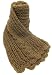 Handmade Lightweight Soft Acrylic Scarf - Open Weave Knit in Roasted Honey (100% Hand-knitted/Long size)