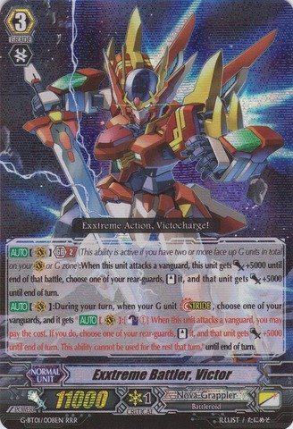 Cardfight!! Vanguard TCG - Exxtreme Battler, Victor (G-BT01/008EN) - G Booster Set 1: Generation Stride
