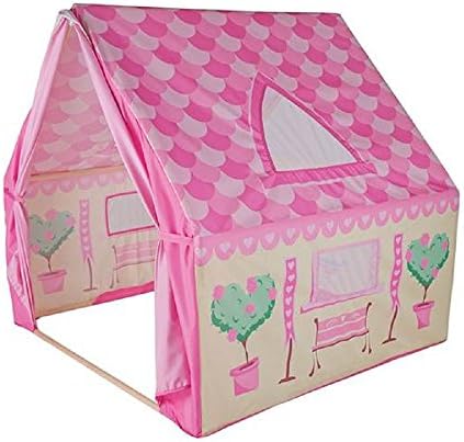 Pacific Play Tents - Pink Cottage Garden Play House - 43" x 43" x 45" - Easy Set Up