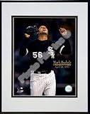 Mark Buehrle 4/18/07 No Hitter (Vertical) Double Matted 8 x 10 Photograph in Black Anodized Alu