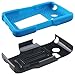 LG Sunrise Case, LG Lucky Case - Armatus Gear (TM) DUO SHIELD Hybrid Armor Case Phone Cover For NET10 LG Sunrise L15G and TRACFONE LG Lucky L16C - Blue / Black