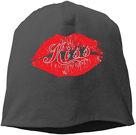 Red Lipstick Sexy Red Lips Kiss Thin Stretch Short Beanie Cap