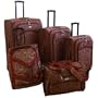 American Flyer Budapest 5-pc Spinners Luggage Set - Red