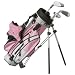 US Kids 2008 Ultralight Pink Series Junior Golf Club Set, 3-Club Golf Stand Bag Set, Right-handed