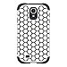 Ballistic Aspira Honeycomb Pattern Case for Samsung Galaxy S4 - Retail Packaging - White/Black
