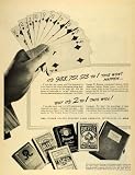 1944 Ad United States Playing Card Co Cincinnati Card Game Player Deck Ohio - Original Print Ad