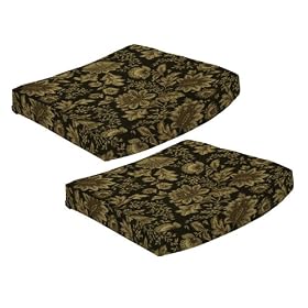 Strathwood St. Thomas Swivel Dining Arm chair Cushions, Set of 2 Melinda Midnight