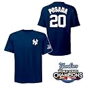 Posada Yankees 09 World Series Majestic Jersey Shirt
