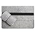 Inateck 15.4 Inch MacBook Pro Retina Display Ultrabook Netbook Bag Envelope Case Cover Sleeve Carrying Protector Case Bag with Card Slot [Size: 15.4-Inch, Color: Grey]