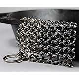 Knapp Made CM Scrubber - Stainless Steel Chain Mail Scrubber for Cast Iron Cookware