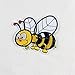 Ximkee(10 Pack)Hard Working Bees Embroidered Sew Iron On Applique Patches