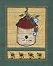 Birch-Bark Birdhouse - Artist: Susan Clickner - Art Print Poster Size: 8.00 by 10.00 inches