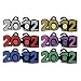 "2012" Glittered Plastic Eyeglasses Pkg/1 "2012" Glittered Plastic Eyeglasses Pkg/1
