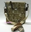 AUTHENTIC COACH CHELSEA OPTIC SIGNATURE MESSENGER SWINGPACK 40630