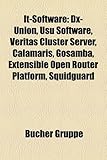 It-Software: DX-Union, Usu Software, Veritas Cluster Server, Calamaris, Gosamba, Extensible Open Router Platform, Squidguard-