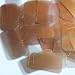 Crystal Bronze Iridescent Sequin Rainbow Rectangle 1.5 inch Transparent See Thru Couture Loose Paillettes. Made in USA.