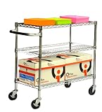TRINITY EcoStorageTM 3-Tier NSF Chrome Cart