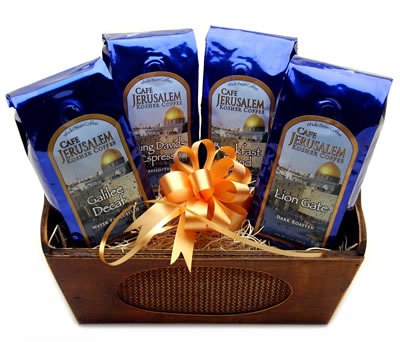 Cafe Jerusalem, Kosher Gourmet Coffee Gift Basket