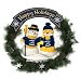Nashville Predators Christmas Snowman Holiday Wreath