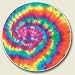 Kitchen & Housewares : Tie dye sixties pyschedelic Auto Coaster, Single Coaster for Your Car cup holder