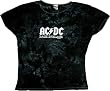 AC/DC "Back in Black" Women's Tie-Dye T-Shirt