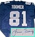 Amani Toomer New York Giants Autographed Reebok Blue Jersey