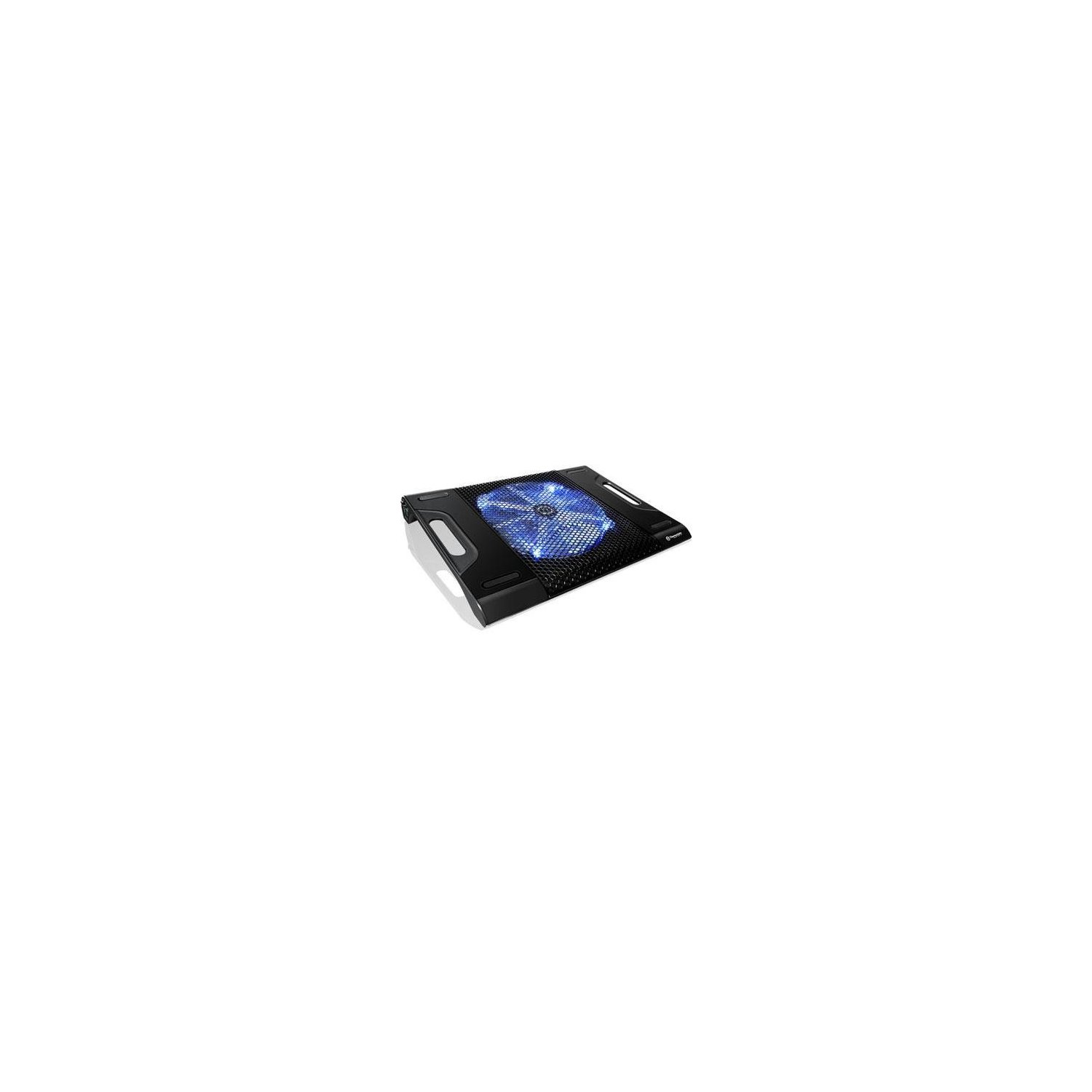 New Thermaltake Massive23 LX Cooling Stand Aluminum Plastic Black 600 Rpm 54.6 CFM 1 Fan 2 X USB