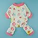 Fitwarm Cute Pink Pony Dog Pajamas Comfy Cotton Pet Pjs Shirts Clothes, Small