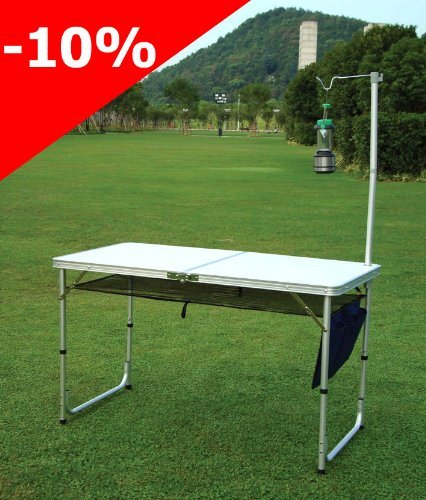 Table pliable de camping, table pour pique-nique, grillade/calcination et jardin, Buffet traiteur 8812-D