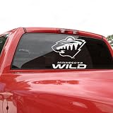 NHL Minnesota Wild 18'' x 18'' White Logo Decal